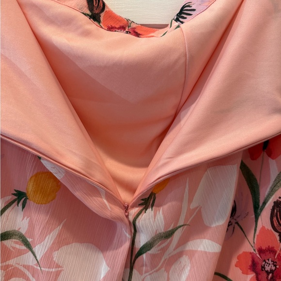 Leith‎ Floral Chiffon Skirt and Ruffle Crop Tank Top - Picture 4 of 11